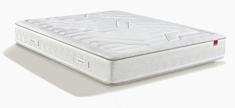 Matelas Epeda Art Déco Dauphine, vue de trois quarts