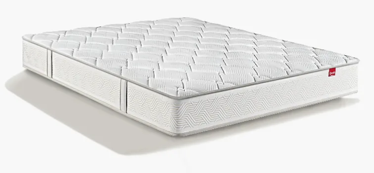 Matelas Epeda Art Déco Gatsby, vue de trois quarts
