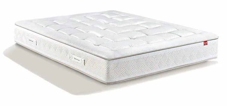 Matelas Epeda Art Déco Macassar, vue de trois quarts