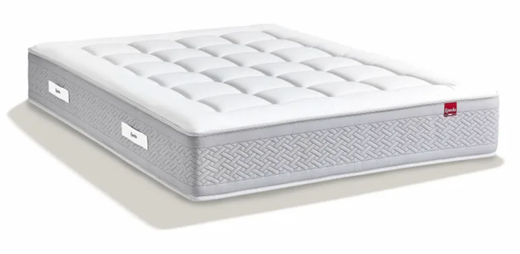 Matelas Epeda Le Majestueux, vue de trois quarts
