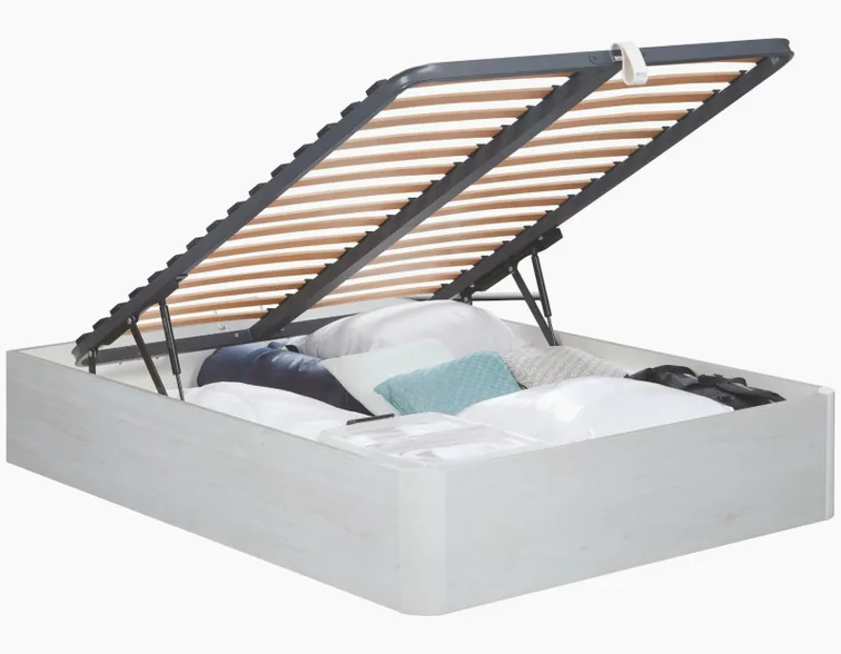 Sommier Lit Coffre Merinos EasyBox, vue de trois quarts